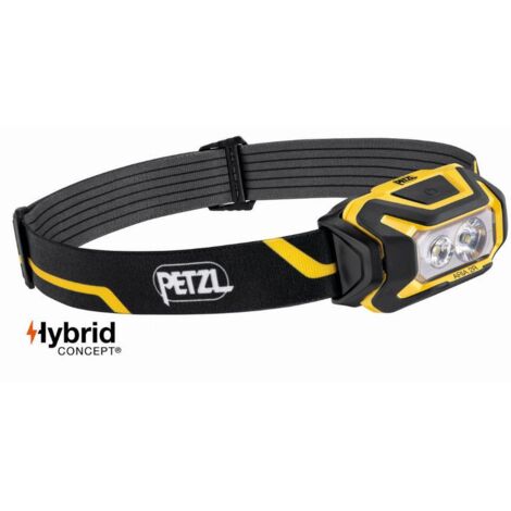 Petzl – Platine de fixation pour casque Vertex ou Strato – Inclinaison réglable – Installation adhésive – Compatible lampes ARIA et SWIFT RL - E073BA00