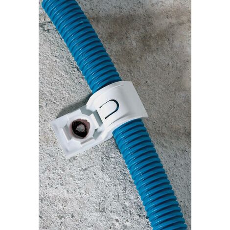 Spit – Crochet plastique P-CLIP Ø20 mm – Boite de 100 – Embase pour fixation de gaines souples eau/électricité – Solide et excellent maintien (1/9)