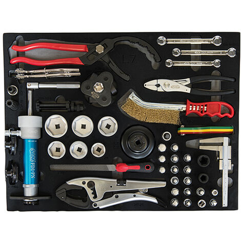Composition entretien vidange freinage 47 outils en module mousse 3/3 SAM - CP-47M (1/2)