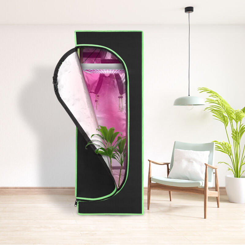 Tenda Da Coltivazione Idroponica VEVOR 122x61x183 Cm - Riflettente Mylar 2000D, Con Finestra E Vassoio - Foto 10