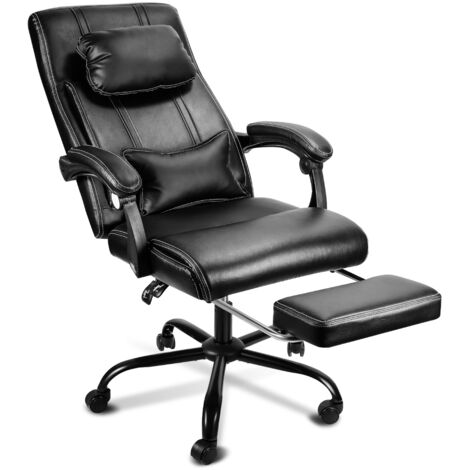 PWOCAN Sedia da scrivania Moderna in Rattan della metà del secolo con Ruote, Poltrona Girevole Vintage for la Camera da Letto dell'home Office, Sedia in Pelle con Schienale Medio (Colore : Marrone