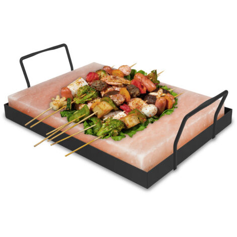 Pietra Barbecue In Granito Lucidato 20x12x2,5 Cm – Naturale, Per Bistecca, Pesce E Verdure, Per Griglia E Forno