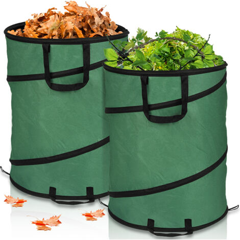 Sacco Da Compost Calayu In PE - Con Coperchio Per Rifiuti Organici Da Giardino - Foto 2