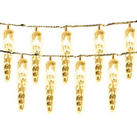 Set 12 Luci LED A Fibra Di Vetro Per Feste - Bastoncini Luminosi Colorati, 26 Cm, 3 Modalità, Con Cordino