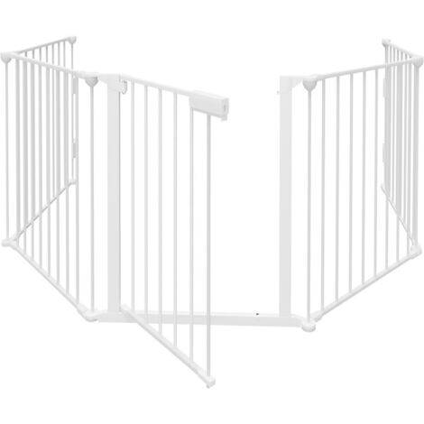 Barriera Protettiva Per Camino Tectake® - Cancelletto Di Sicurezza Per Bambini, Acciaio Robust - Foto 4