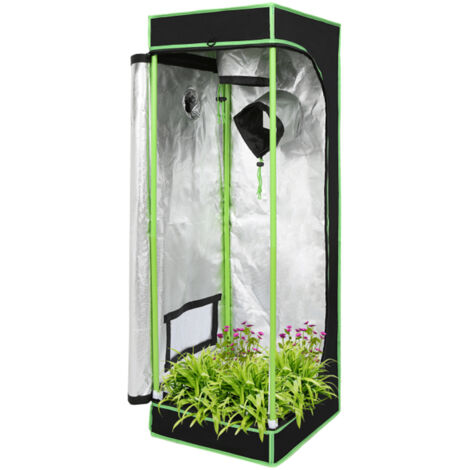 Outsunny Growbox Armadio Tenda per Coltivare Piante, Nero, 1.2x1.2x2m Outsunny Growbox Armadio Tenda per Coltivare Piante, Nero, 1.2x1.2x2m
