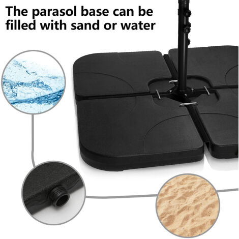 Menz Supporto per Ombrellone da Balcone - Base compatta per ombrellone, (o2v) eB