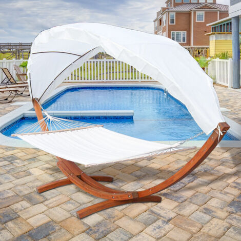 Amaca con asta 210 x 150 cm Marrone 40808