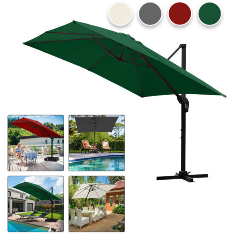 Parasole offset MOLOKAI rettangolare 3x4m bianco
