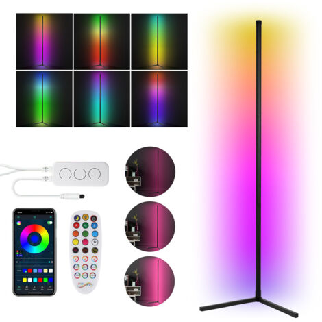 Lampada Da Terra A LED RGBIC 120 Cm - 16 Milioni Di Colori, 200 Scene, Controllo App E Telecomando, Sincronizzazione Musicale, Timer - 5