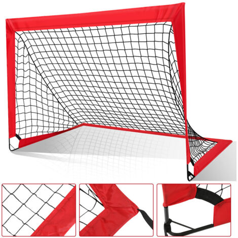 Euro 2024 - Porta da calcio Flexi da 1,2 x 0,9 m, con licenza ufficiale Hy- Pro, portatile, per interni ed esterni, per bambini e adulti