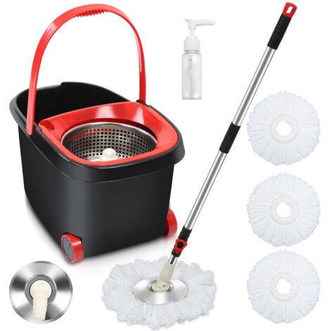 HERCHR Pantofole Mop Per Pulizia Pavimento, Copriscarpe In Microfibra Lavabili, Taglia Unica Con Elastico, Per Casa Ufficio Cucina (Blu) - 3