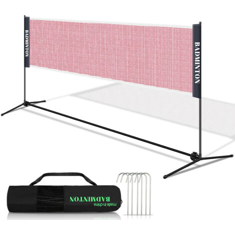 Red Multideporte Red De Bádminton Ajustable 3M/4M/5M - Para Voleibol, Tenis, Pickleball, Con Bolsa De Transporte Juegos Playa