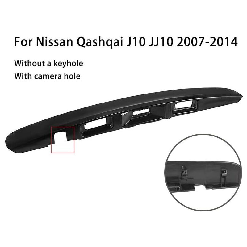 Maniglia Portellone Posteriore In ABS Nero Per Nissan Qashqai J10 JJ10 2007-2013 – Ricambio OE 90812JD20H. Facile Da Installare E Resistente. - 2