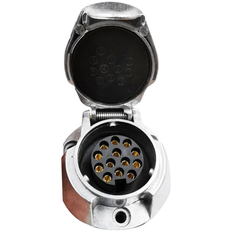 Kit Spina E Presa 3 Poli Per Rimorchio BEIJISTAR - 12V Impermeabile, Standard Europeo, Per Roulotte E Camper - 4