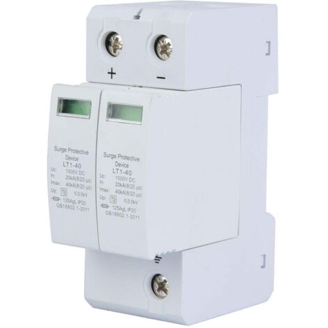 SJLERST Dispositivo di protezione da sovratensione 2P Dispositivo di protezione contro i fulmini fotovoltaico CC Scaricatore di bassa tensione (40KA)