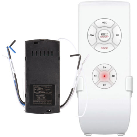 SJLERST Kit telecomando per ventilatore da soffitto, telecomando universale intelligente per ventilatore da soffitto per Hunter per Harbour Breeze