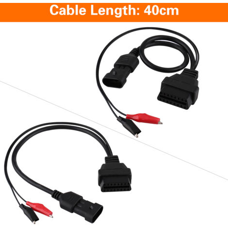 OURANTOOLS Cavo Prolunga OBD 2 Adattatore OBD II 16 Pin 20cm