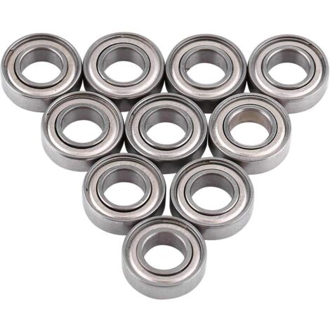 SJLERST 10 pezzi 688ZZ Cuscinetti a sfere in miniatura Cuscinetto in metallo con doppia schermatura 8x16x5mm
