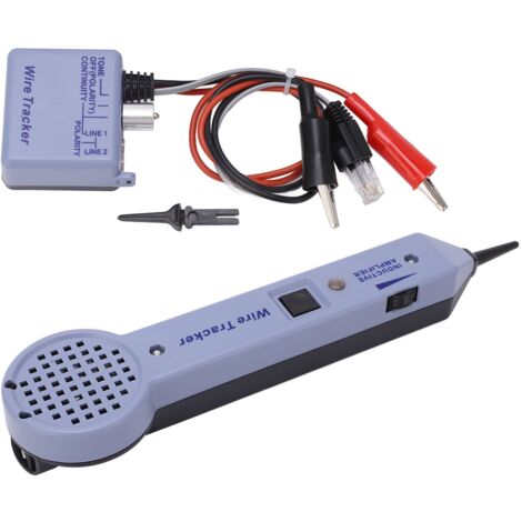 SJLERST 200EP Kit tracciacavi, Tester di circuito tracciante cavi di rete Kit tester di tracciamento cavi Impedenza di ingresso 100MOhm Amplificatore a induzione regolabile audio