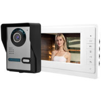SJLERST Videocitofono - Monitor Touch 7 pollici, Visione notturna, IP55 da esterno, Sorveglianza attiva, ManomanoMMF in stock - Consegna rapida