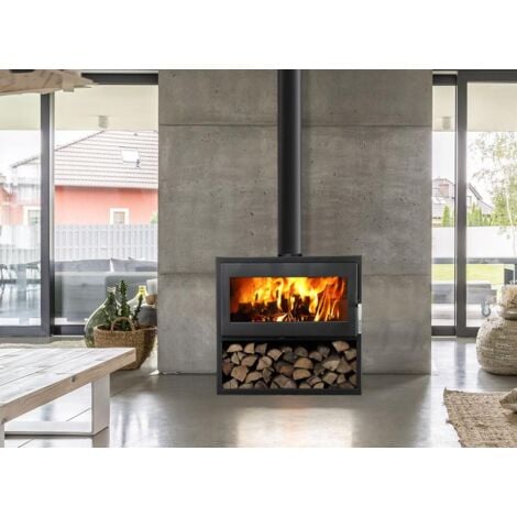 Poêle à bois étanche - SUPRA Larry Bûcher 8.5 kW