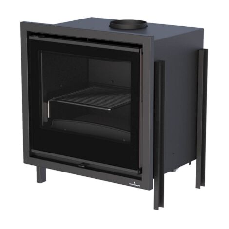 Insert à bois ventilé canalisable - BRONPI Paris 55 9.5 kW Avec kit air - Porte fonte - avec vitre sérigraphiée (1/4)
