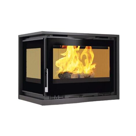 Insert à bois 2 faces ventilé - FIREMATIC Jenn-I 12.8 kW  Foyer en vermiculite