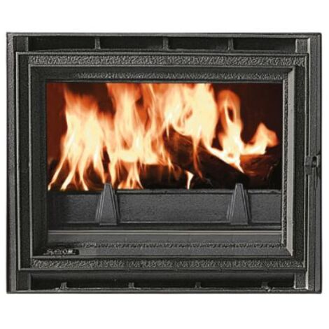 Supra – Insert cheminée à bois canalisable 9.5 kW – Surface de chauffe 90-190 m² – Double combustion – Diamètre sortie fumées 200 mm