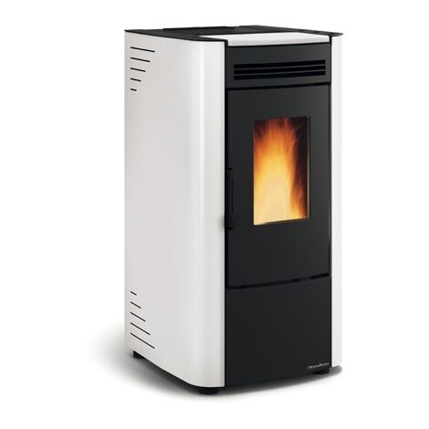 Extraflame – Poêle à granulés ventilé 6.5 kW – Évacuation arrière – Fonction Confort – Revêtement acier émaillé – Volume de chauffe 187 m3