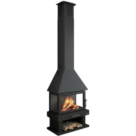 Cheminée à bois 3 faces - BRONPI Huesca 10 kW