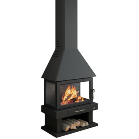 Cheminée à bois 3 faces - BRONPI Huesca 10 kW
