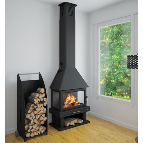 Cheminée à bois 3 faces - BRONPI Huesca 10 kW