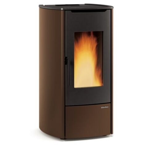 Poêle à granulés ventilé hydro - EXTRAFLAME Marina Idro H11 15 kW  Bronze