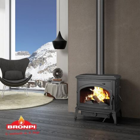 Poêle à bois en fonte - BRONPI Etna 11.3 kW