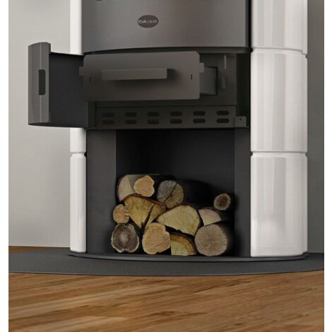 Poêle a bois étanche en céramique - EVACALOR Marica 8 kW  Blanc
