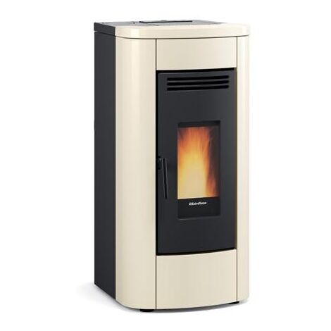 Extraflame – Poêle à granulés canalisable 8 kW – Rendement 92.5% – Évacuation arrière/supérieure – Télécommande incluse – Classe énergétique A+