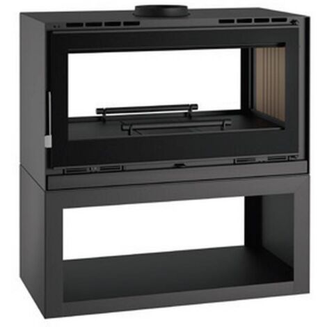 FM Poêle à bois central double face M-172 LK 12,5kW turbo ventilé