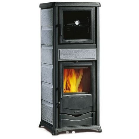 Thermo poêle à bois avec four - LA NORDICA TermoRossella Plus Forno DSA 4.0 11.1 kW  Pierre