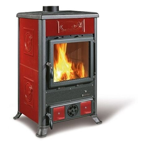 Poêle à bois en faïence - LA NORDICA Rossella R1 5.0 9 kW  Bordeaux