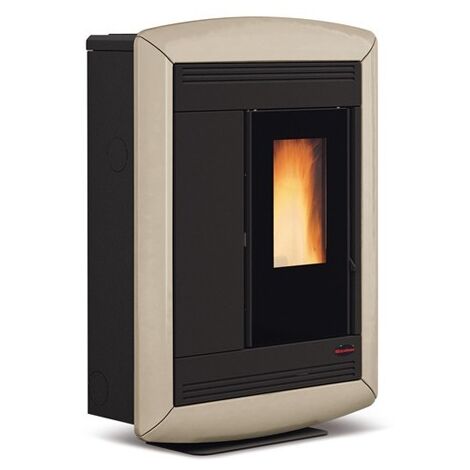 Extraflame – Poêle à granulés canalisable extra plat 11 kW – Volume de chauffe 292 m3 – Sortie des fumées arrière/supérieure – Classe énergétique A+ - EVO 11 KW