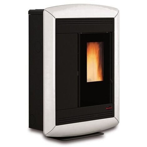 Extraflame – Poêle à granulés canalisable extra plat 11 kW – Ventilation frontale – Évacuation des fumées arrière/supérieure/latérale – Classe A+ (1/4)