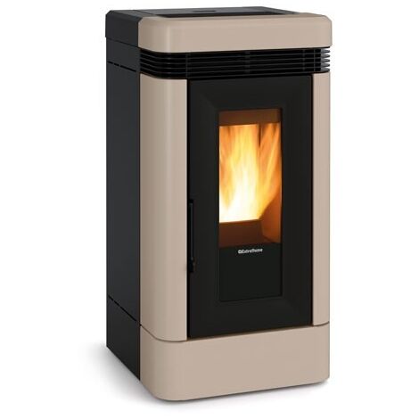 Extraflame – Poêle à granulés céramique 13 kW – Évacuation arrière – Réservoir 27 kg – WiFi inclus – Fonction Confort pour faible bruit