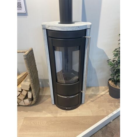 Poêle à bois en pierre raccordable - LA NORDICA Liu Pietra 7.5 kW