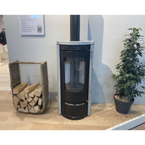Poêle à bois en pierre raccordable - LA NORDICA Liu Pietra 7.5 kW