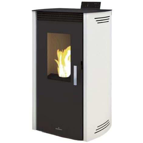 Bronpi – Poêle à granulés 12 kW – Évacuation des fumées arrière – Autonomie jusqu'à 20 h – Rendement 95 % – Système OASYS
