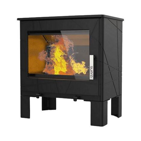 Supra – Poêle à bois étanche en fonte 7.3 kW – Double combustion pour rendement optimal – Compatible RE 2020 – Surface de chauffe 67 à 150 m² (1/5)