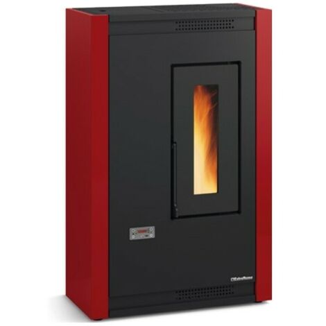 Poêle à granules extra plat - EXTRAFLAME Luisella 5.0 5.1 kW Bordeaux