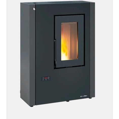 Extraflame – Poêle à granulés extra plat 5.1 kW – Évacuation fumées 80mm – Volume de chauffe 146 m³ – Classe énergétique A+ – Système Eco-Stop