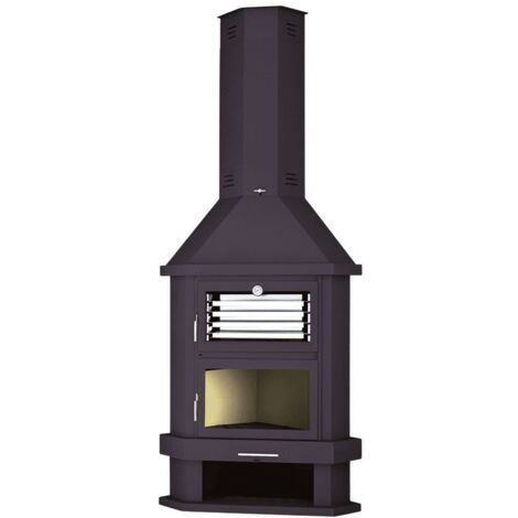 Poêle à bois cheminée d'angle avec four - FIREMATIC Houston 13.8 kW (1/4)
